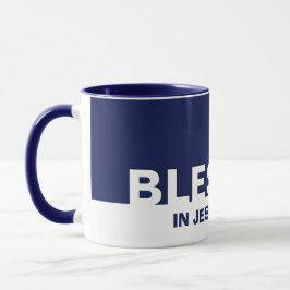 Caneca Christian Marinho Blue BLESSED