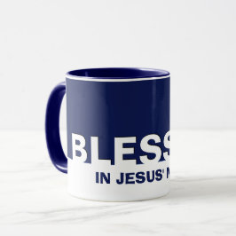 Caneca Christian Marinho Blue BLESSED