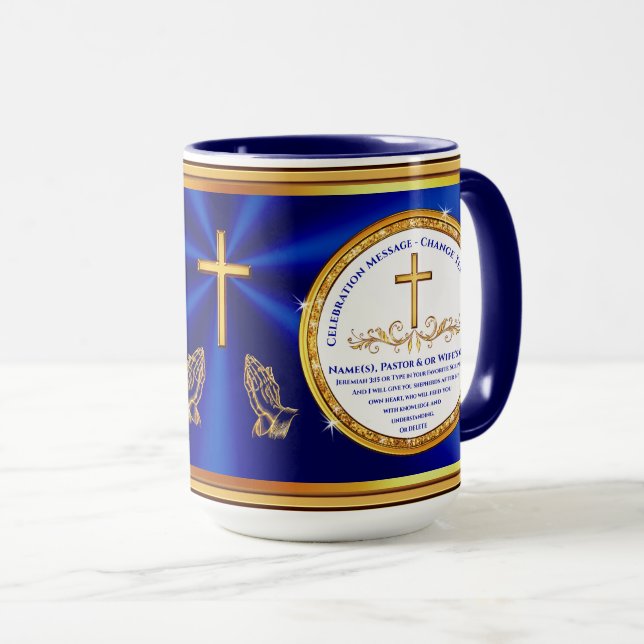 Caneca Christian Obrigado presentes ou qualquer ocasião,  (Frente Esquerda)