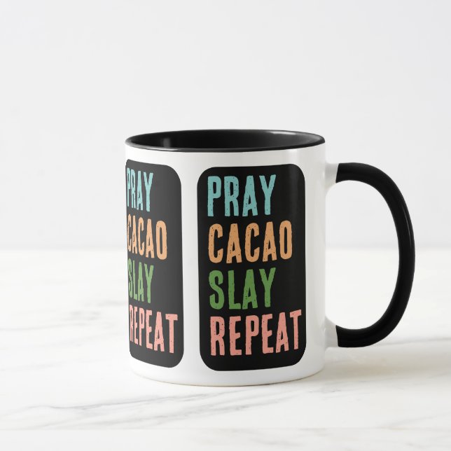 Caneca Christian PRAY CACAO SLAY REPEAY (Direita)