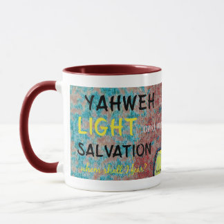 Caneca Christian Yahweh é minha luz e minha salvação