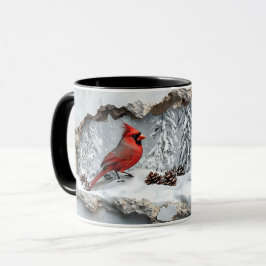 Caneca Christmas Cardinal Mug