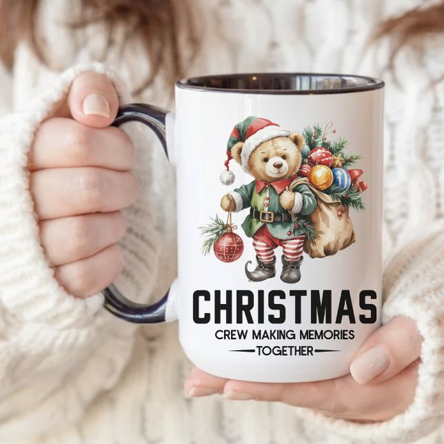 Caneca Christmas Crew Caneca de Natal para Mamãe e (family Christmas mug, Christmas mug for friends, Christmas mug for coworkers, Christmas mug for her,)