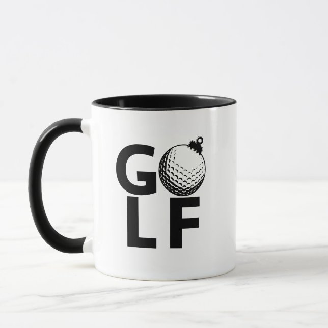 Caneca Christmas Golf Ornament (Esquerda)