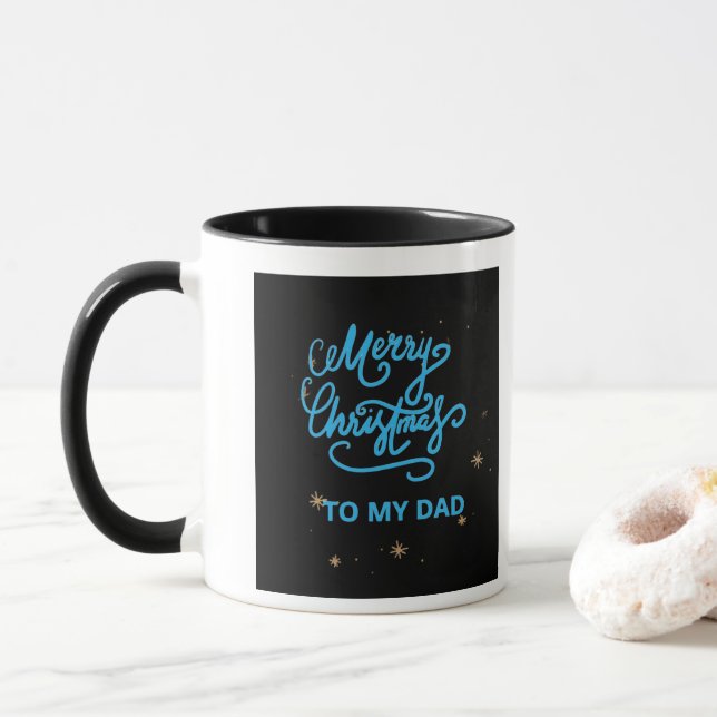 Caneca Christmas Mug for Dad – Festive Holiday Gift (Com Donut)