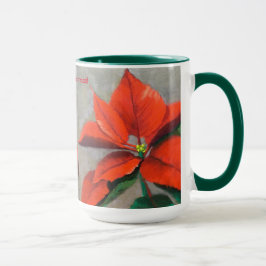 Caneca Christmas Poinsettia Mug