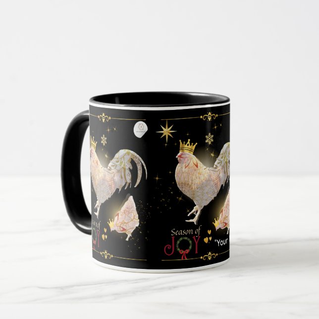 Caneca Christmas Theme Luxury Print Boganhues  (Frente Esquerda)
