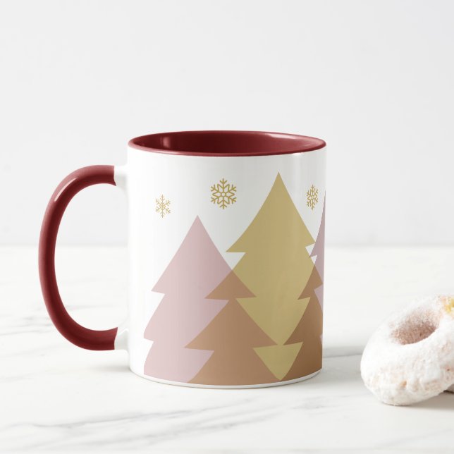 Caneca Christmas Woodlands Coffee Mug (Com Donut)