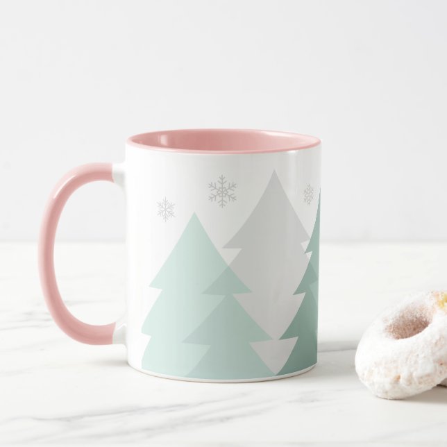 Caneca Christmas Woodlands Coffee Mug (Com Donut)