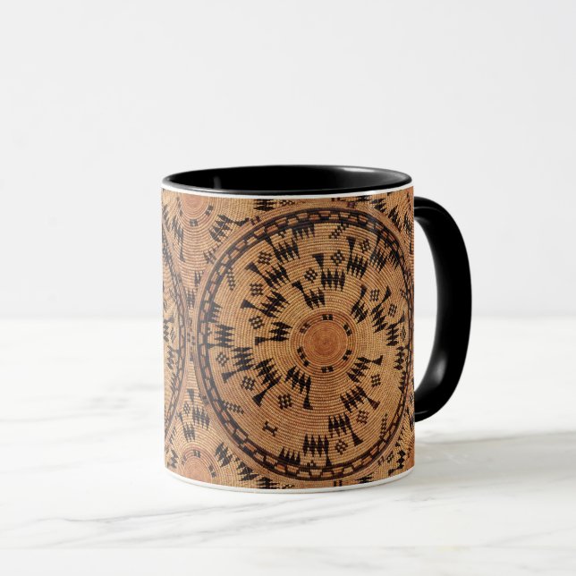 Caneca Chumash Native American Art Coffee Mug (Frente Esquerda)