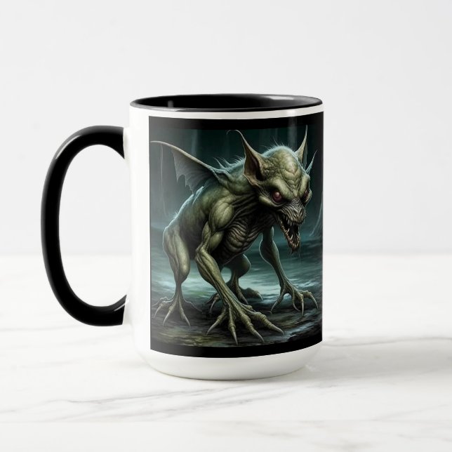 Caneca Chupacabra - Monstros ou Animais Criptidos (Esquerda)