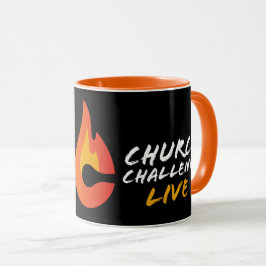 Caneca Church Challenge Custom Mark 9:23 Black Orange