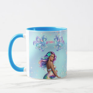 Caneca Chuva de Bebê Personalizada para Mamãe Sereia Gráv