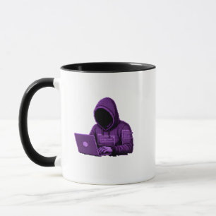 Caneca Ciber segurança Hacker Codificação em Hoodie Gráfi