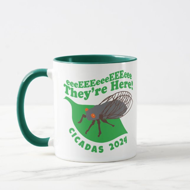 Caneca Cicadas 2024 Eles estão aqui (Esquerda)