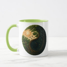 Caneca Ciclo Eterno: Equilíbrio da Natureza