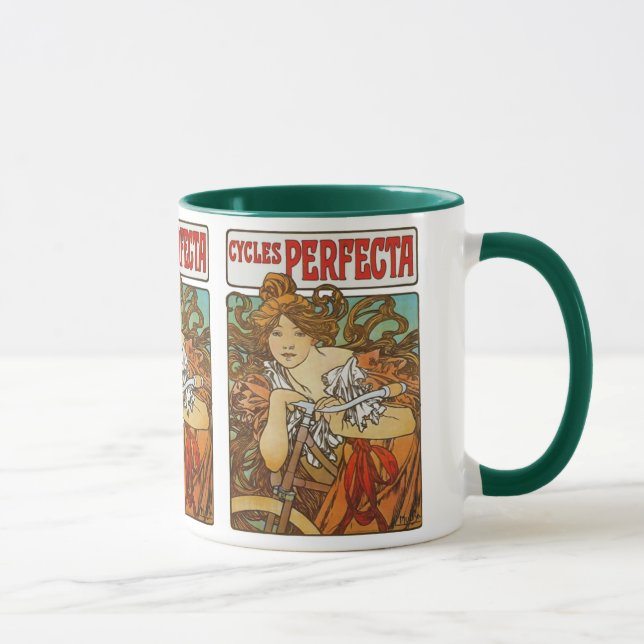 Caneca Ciclos Perfecta, Alphonse Mucha Art Nouveau (Direita)