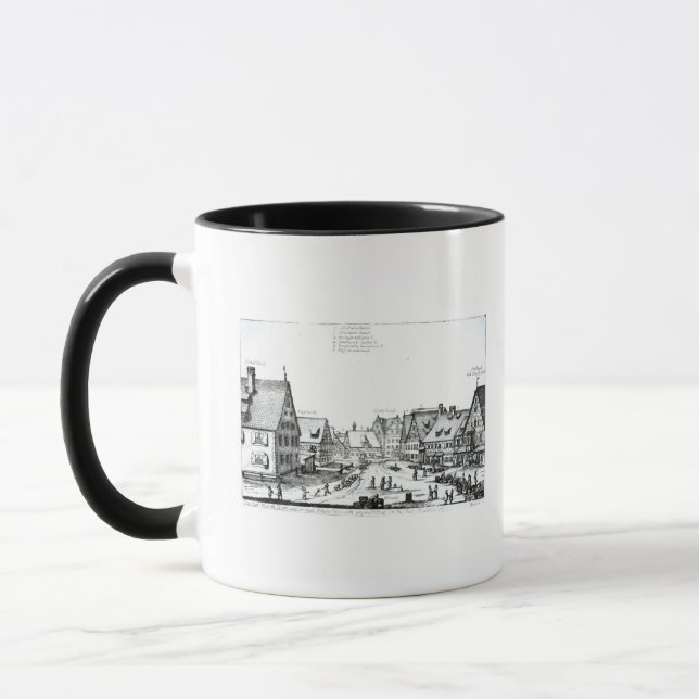 Caneca Cidade alemão do mercado, 1704 (Esquerda)