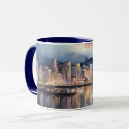 Caneca Cidade das Caixas Aquáticas, Vista Noturna do Rio