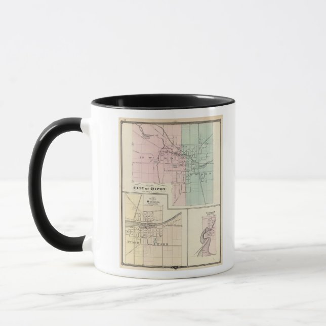 Caneca Cidade de Ripon, Aldeia de Omro, Dartford (Esquerda)