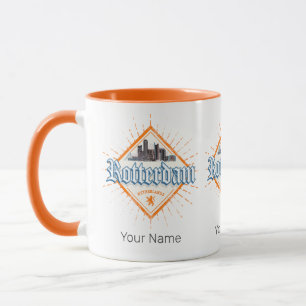 Caneca Cidade de Roterdão, Países Baixos Skyline - Holand