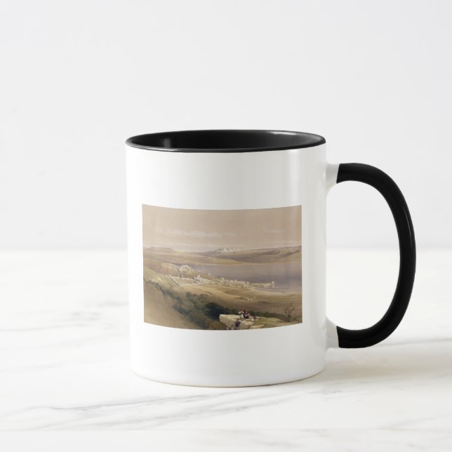 Caneca Cidade de Tiberias no mar de Galilee (Direita)