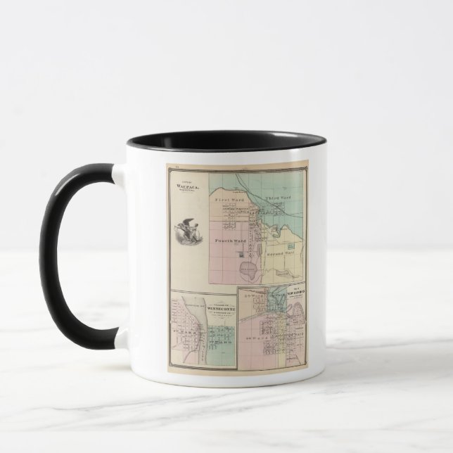 Caneca Cidade de Waupaca, Vila de Winneconne (Esquerda)