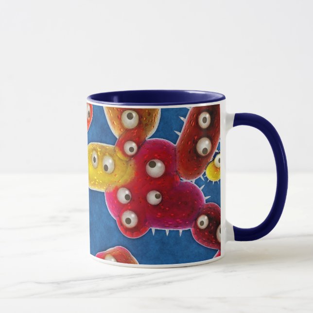 Caneca Cidade do pesadelo de um Germaphobe dos germes (Direita)