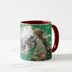 Caneca cidade histórica à beira-rio.