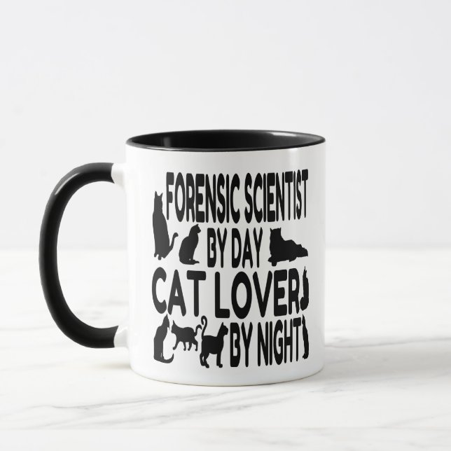Caneca Cientista Forense Cat Lover (Esquerda)