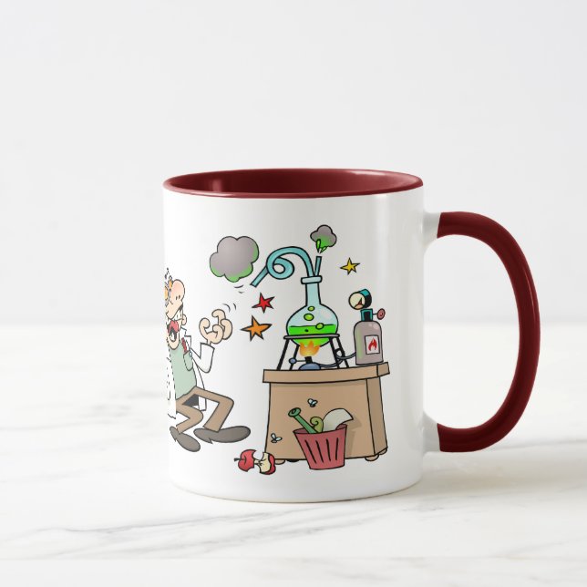 Caneca Cientista louco engraçado (Direita)