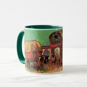 Caneca Ciganos com caravanas por Vincent van Gogh