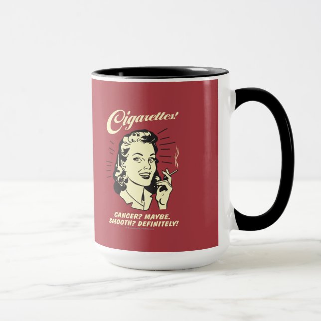 Caneca Cigarros: Cancer Talvez Suave. (Direita)