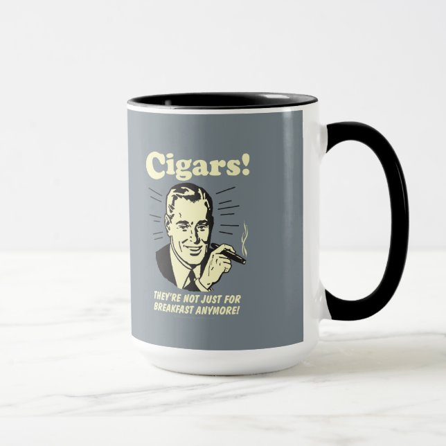 Caneca Cigarros: Não Apenas Café da Manhã (Direita)