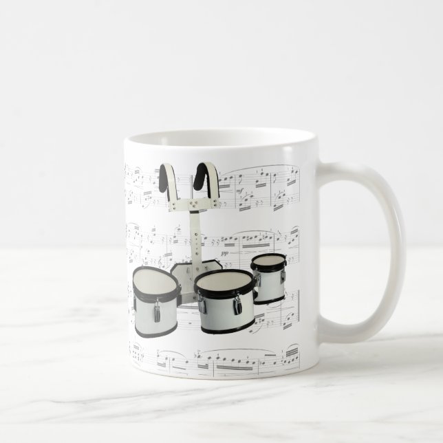 Caneca - cilindros de marcha com partitura (Direita)