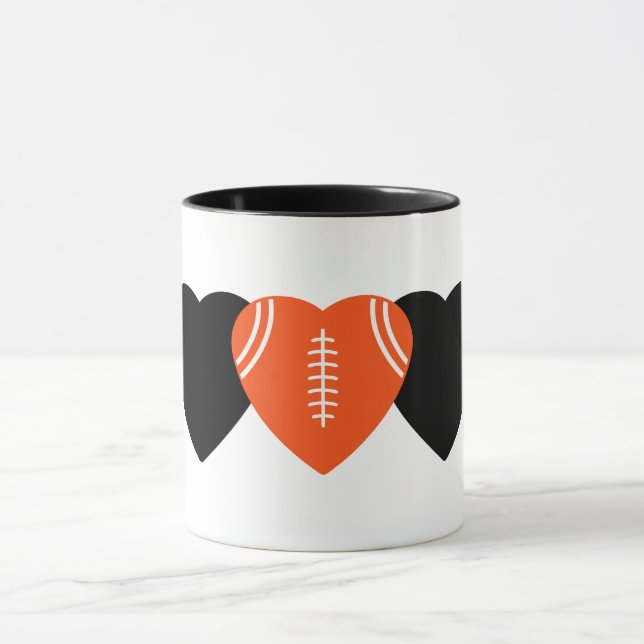 Caneca Cincinnati Bengals Futebol Heart Design (Centro)