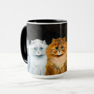Caneca Cinco gatos por Louis Wain