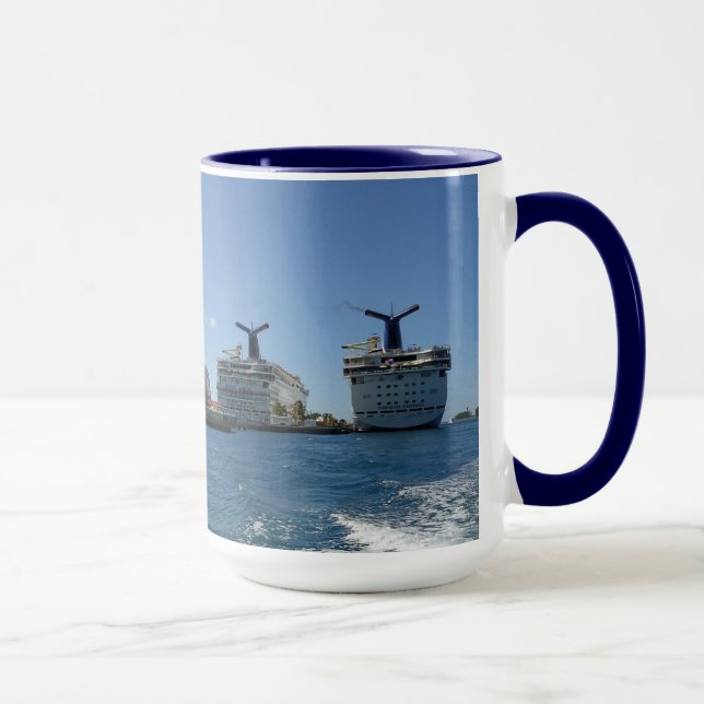 Caneca Cinco navios de cruzeiro (Direita)