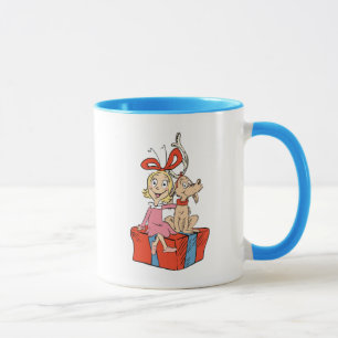 Caneca Cindy Lou Who e Max em um Presente