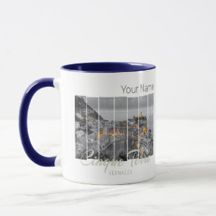 Caneca Cinque Terre Vernazza Itália vintage Souvenir