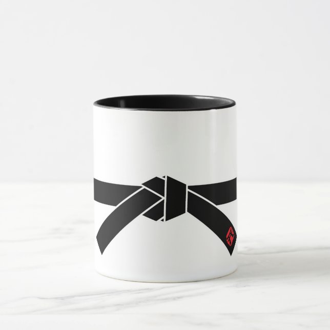 Caneca Cinturão negro, 黒帯 das artes marciais, 武道 (Centro)