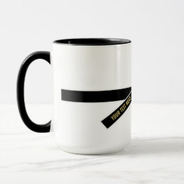 Caneca Cinturão Preto Personalizável (Kuro-obi)