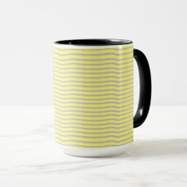 Caneca Cinza borrado em amarelo.