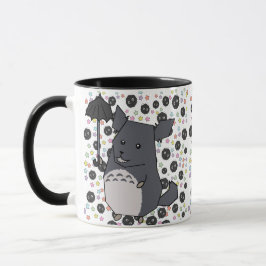 Caneca Cinza Chinchilla Pastel Candy Stars