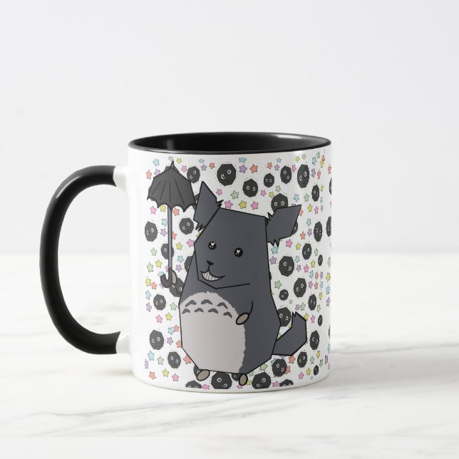 Caneca Cinza Chinchilla Pastel Candy Stars (Esquerda)