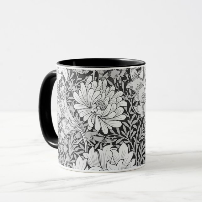 Caneca Cinza Chrysanthemum, William Morris (Frente Esquerda)