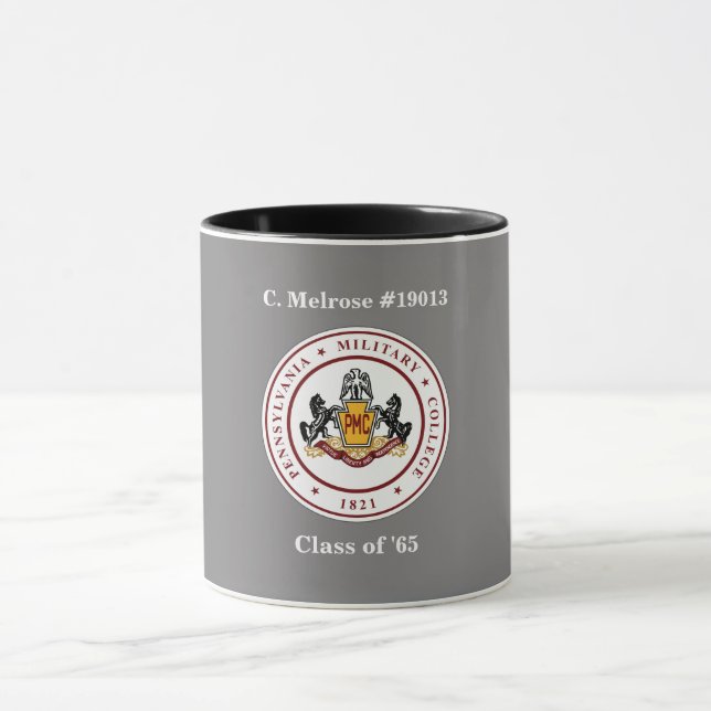 CANECA + CINZA ESCURA PMC SEAL MUG - 11 OU 15 OZ (Centro)