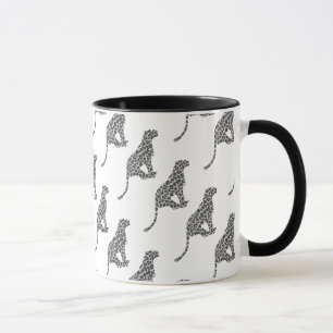 Caneca Cinza-leopardo e Cinza-luz