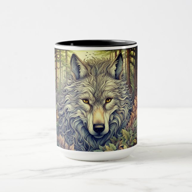 Caneca Cinza Wolf (Centro)