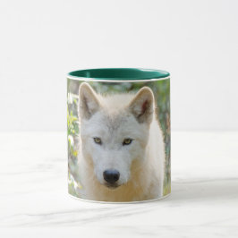 Caneca Cinza Wolf, Fotografia Animal Canadense